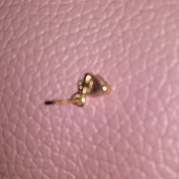 10K ruby earrings - Picture 3 of 6